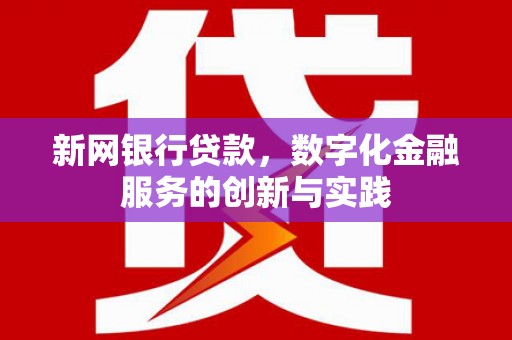怀集新网银行贷款，数字化金融服务的创新与实践