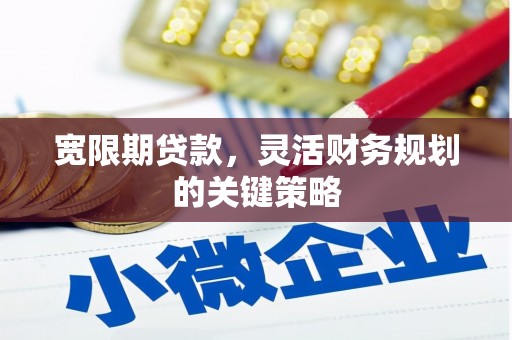 怀集宽限期贷款，灵活财务规划的关键策略