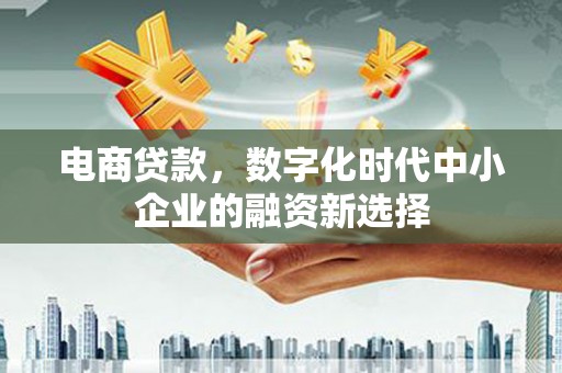 怀集电商贷款，数字化时代中小企业的融资新选择