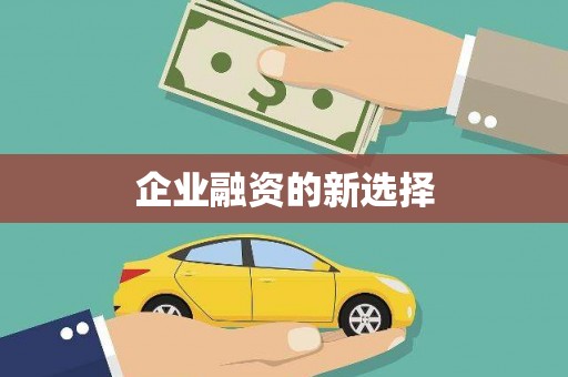 怀集企业融资的新选择