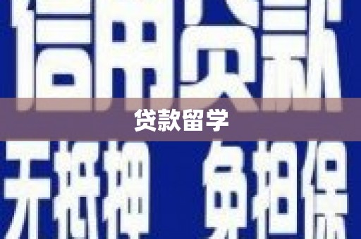 怀集贷款留学