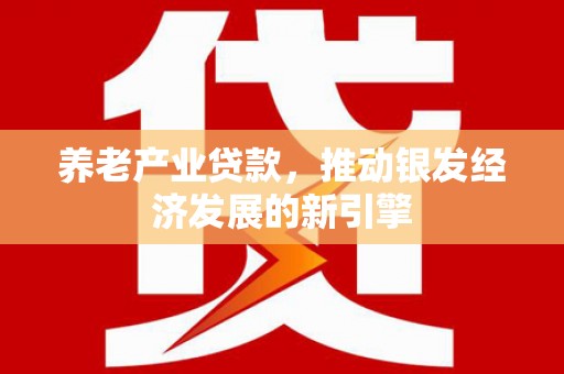 怀集养老产业贷款，推动银发经济发展的新引擎
