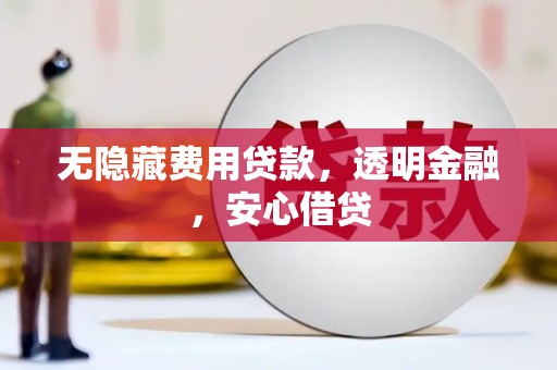 怀集无隐藏费用贷款，透明金融，安心借贷