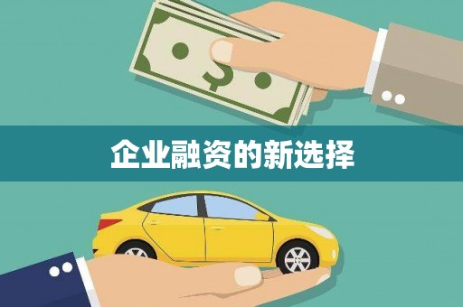 怀集企业融资的新选择