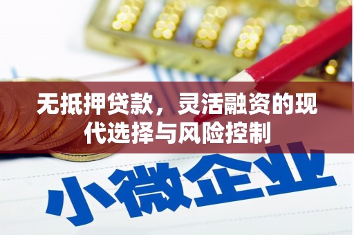 怀集无抵押贷款，灵活融资的现代选择与风险控制