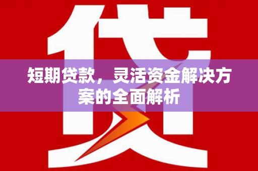 怀集短期贷款，灵活资金解决方案的全面解析