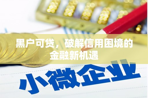 怀集黑户可贷，破解信用困境的金融新机遇