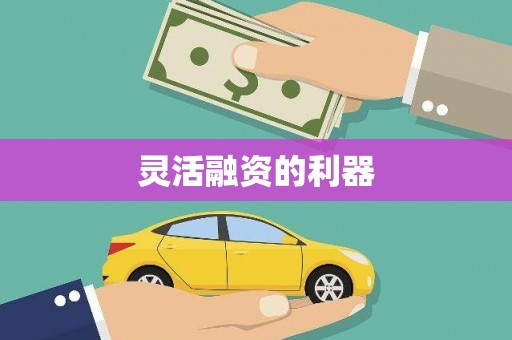 怀集灵活融资的利器