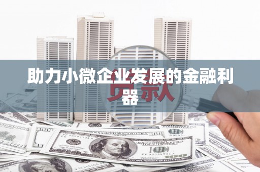 怀集助力小微企业发展的金融利器